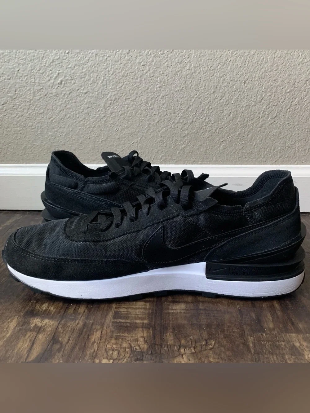 Nike Waffle One Black White Men Shoes - Size 12
